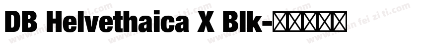 DB Helvethaica X Blk字体转换